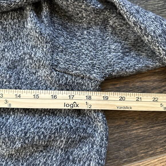 Pure Jill Women’s Small Gray Marled Wool Blend Cowl Neck Tunic Sweater - Picture 6 of 6